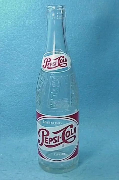 "Vintage Collectible 1950s sparkling soda bottle Cedar Rapids Iow.  This beautiful collectible soda bottle measures 10\" tall by 2.25\" wide holding 12 ounces.   Being made in the USA in Cedar Rapids Iowa making this a beautiful example of American production.  This Pepsi sparkling soda bottle is in excellent and clean condition.  Great bottle to add to your collection, bar, mancave or as a great gift." Pepsi Vintage, Vintage Soda Bottles, Vintage Pepsi, Vintage Soda, Italian Soda, New Hampton, Cedar Rapids Iowa, Lizzy Grant, Soda Bottle