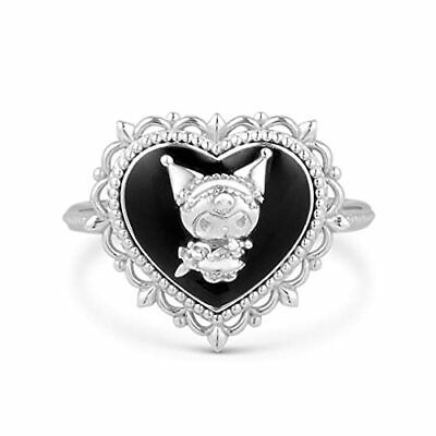 U-TREASURE SANRIO MY Melody KUROMI Ring Heart Silver (Japan 7 size) - $286.00 | PicClick Kuromi Ring, Kuromi Necklace, Silhouette Necklace, Locket Ring, My Melody Kuromi, Sanrio My Melody, Silver Heart Ring, Kawaii Gifts, Heart Shaped Rings