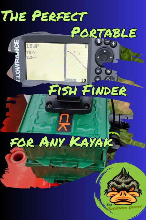 The Perfect Portable Fish Finder for any Kayak Kayak Mods Diy, Fish Finder Mount Ideas, Kayak Mods, Kayak Bass Fishing, Fish Finder, Green Box, Green Theme, Kayak Fishing, Kayaks