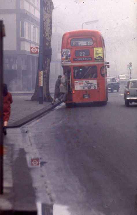 1960s London, Historical London, Foggy Weather, Swinging London, Decker Bus, Carnaby Street, London Aesthetic, Spotify Covers, London History