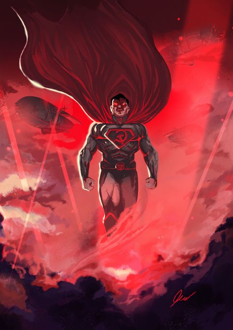 #RedSonSuperman by Marc Lange Yap Pulp Comics, Superman Red Son, Evil Superman, Absolute Power Corrupts Absolutely, Power Corrupts, Superman Artwork, Kal El, Superman Wallpaper, Absolute Power