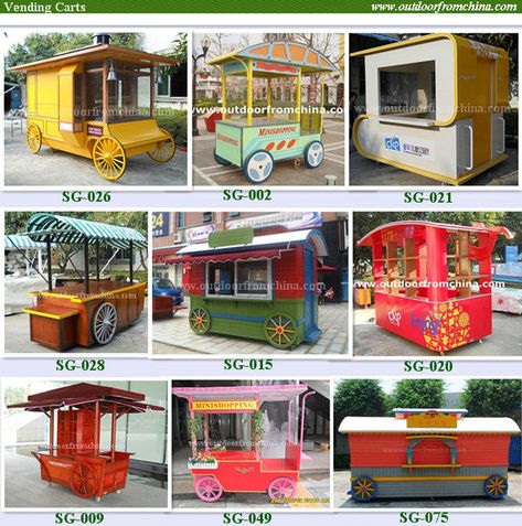 2013 Newest outdoor street Solid wood ice cream carts/ hotdog carts/vending carts Small Food Cart Design Ideas, Street Food Cart, Japanese Food Cart, Bike Food Cart, Gerobak Design Food Carts, Mobile Kiosk, Vendor Cart, Bike Food, Gerobak Dorong