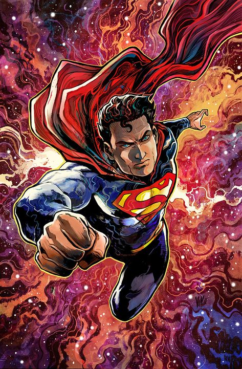 Superman, Vincenzo Riccardi on ArtStation at https://www.artstation.com/artwork/Ny8KYJ Old Superman, Superman Drawing, Superman Movies, Superman Man Of Steel, Superman Art, Superhero Comics, Comic Movies, Superhero Movies, Dc Comics Art