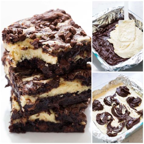 Delicious cheesecake brownies filled with a cream cheese filling and extra chocolate for the ultimate treat! Keto Chocolate Cream Cheese, Cream Cheese Brownie, Low Carb Holiday Desserts, Butterscotch Bars, Brownie Mix Recipes, Coconut Cream Cheese, Favorite Christmas Desserts, Cheesecake Brownies Recipe, Cocoa Brownies