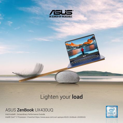 Asus on Behance Laptop Advertising Design, Laptop Ads Design, Laptop Social Media Design, Laptop Creative Ads, Laptop Advertisement, Tech Ads, Technology Ads, Tech Poster, Travel Advertising Design