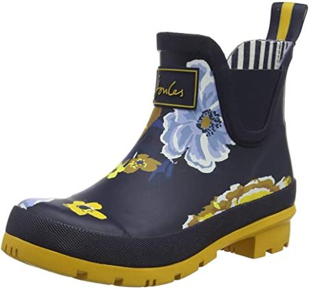 Joules Wellibob, Women's Wellington Boots Wellington Boots, Blue (Navy Botanical Navbotan), 4 UK (37 EU): Buy Online at Best Price in UAE - Amazon.ae Best Rain Boots, Womens Rubber Boots, Wellies Rain Boots, Short Rain Boots, Wellies Boots, Wellington Boot, Wellington Boots, Rain Boot, Walking Boots