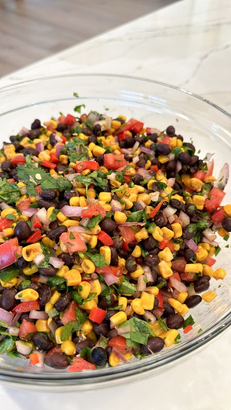 Black Bean Bean Corn Salsa, Bean Salsa Recipe, Corn Bean Salsa, Black Bean Corn Salsa, Green Chile Chicken Enchiladas, Enchilada Ingredients, Black Bean Corn, Green Chile Chicken, Bean Salsa