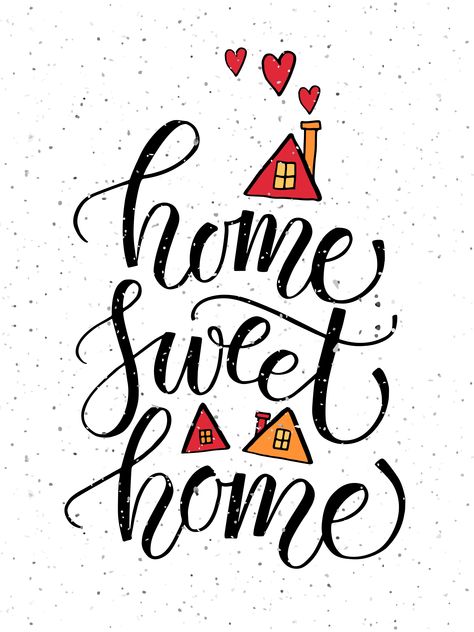 Home Sweet Home Typography Poster by Alps View Art on @creativemarket Papan Tulis Kapur, Home Typography, Typography Card, View Art, Sweet Home Alabama, Sweet Quotes, Home Quotes And Sayings, Home Poster, Happy Words