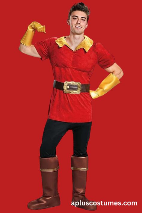 Men's Gaston Costume Plus Size Disney Costumes, Disney Costumes For Men, Gaston Costume, Plus Size Disney, Costume For Men, Disney Halloween Costumes, Mens Halloween Costumes, Disney Costumes, Disney Halloween