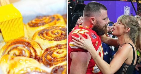 Taylor Swift and Travis Kelce, much like any of us, are said to be impartial to a good cinnamon roll, with one specific recipe being the couple's favorite. Pecan Filling, Mcdonald Menu, Lime Pie Recipe, Lasagne Recipes, Easy Chicken Pot Pie, Sugar Glaze, Cinnamon Rolls Recipe, Peaches Cream, Toasted Pecans