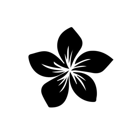 Hawaiian Flower Svg, Tropical Flower Drawing Easy, Hawaii Flower Tattoo Plumeria, Hawian Flowers Drawings, Plumeria Template, Draw Hawaiian Flowers, Hawaiian Flowers Drawing, Tropical Flowers Drawing, Hawaii Flowers Drawing