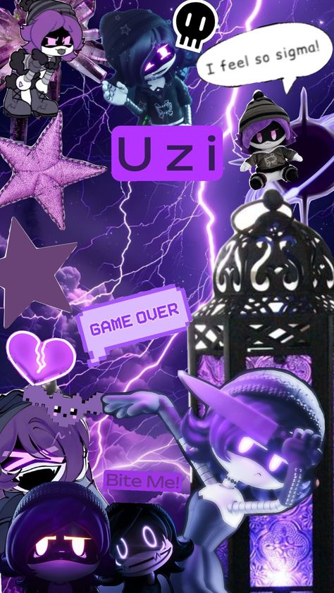 Uzi wallpaper 💜👾 Uzi Wallpaper, Feelings