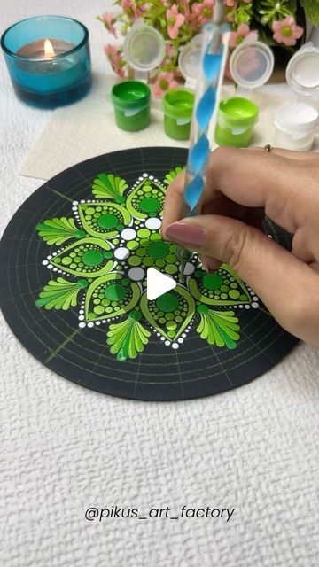 Soma Mallick | Dot Mandala Artist on Instagram: "Day-7..I'm currently working on a set of Mandalas inspired by the Body Chakras.🌈 Today is Day 7, and I have started the 4th Chakra (The Anahata Chakra or the Heart chakra)  I've completed making three chakras. You can check out the previous days process reels on my account.  Stay tuned to see the entire process as I complete my artwork. If you want to create one yourself, save this tutorial and follow for upcoming ones.  Don't forget to drop a heart 💚if you loved this video!  DotArt DotMandala DotMandalapainting Dotartpainting Dotpainting Mandalaart Sevenbodychakras Hainpainted" Dot Mandela, Mandala Making, Body Chakras, Anahata Chakra, Dot Mandala, Dot Art, Day 7, Artist On Instagram, Dots Art