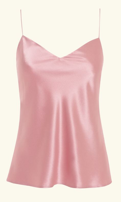 Mini Mirrors, Fashion Thoughts, Satin Tank Top, Pink Tank, Pink Tank Top, Silk Shirt, Light Pink, Camisole Top, Tank Top