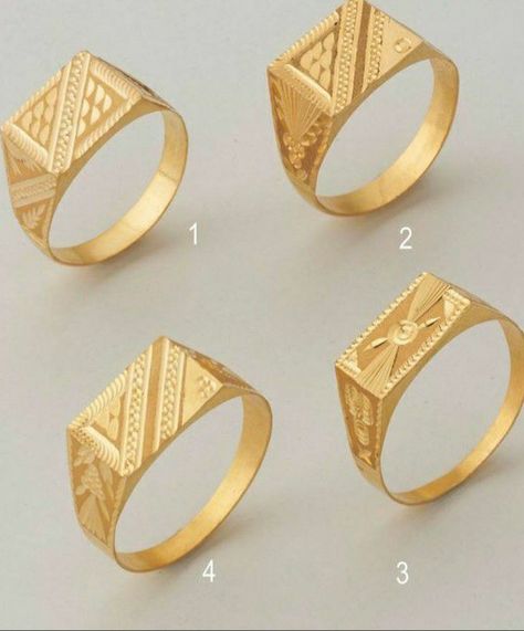 Gold Ring Men Indian, Men's Rings Gold Indian, Gold Bengals, Gents Gold Ring, Latest Gold Ring Designs, Mens Wedding Rings Gold, Mens Ring Designs, Couple Ring Design, Gold Finger Rings