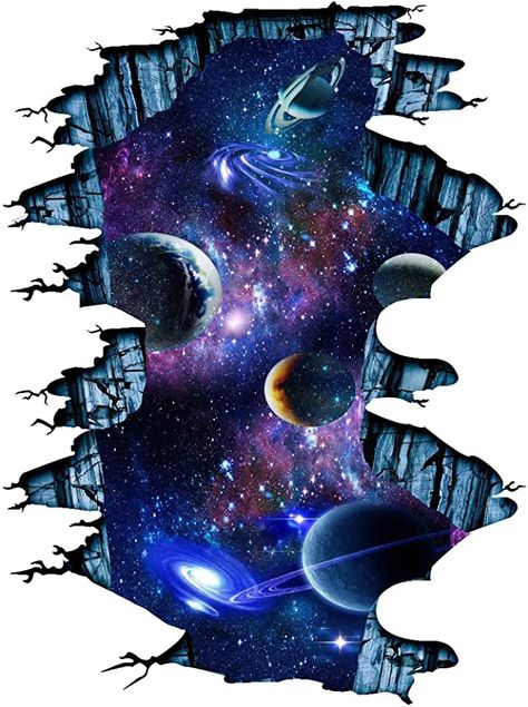 Galaxy Drawings, Floor Decals, Space Drawings, Seni 2d, Art Magic, Children Bedroom, Space Artwork, Space Painting, Space Tattoo