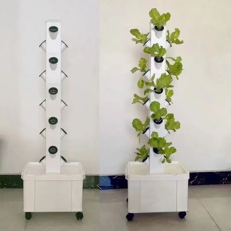 139.0US $ |Vertical Tower Hydroponic Growing System,Indoor Outdoor Mini Aeroponic Tower,5 Layer 20 Hole Plant Tower with Movable Water Tank| |   - AliExpress Aeroponic Tower, Hydroponic Gardening Diy, Indoor Hydroponic Gardening, Plant Tower, Hydroponic Growing, Hydroponics, Water Tank, Indoor Outdoor, Tower