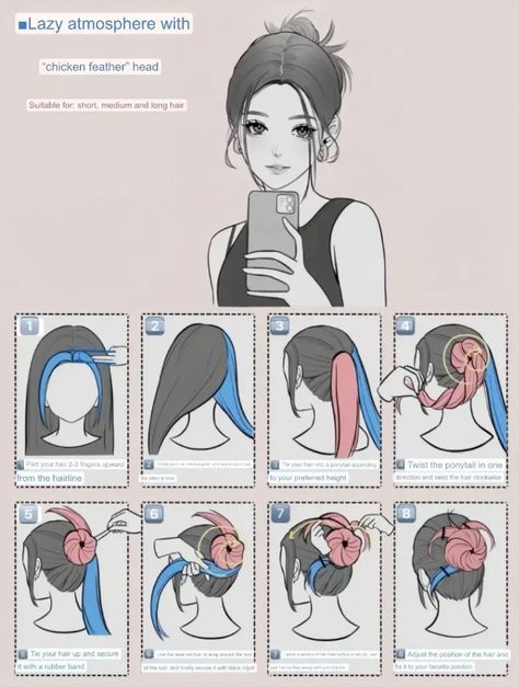 Tie Short Hair, Take Care Of Wavy Hair, Easy Routine, Cool Hair Designs, Barbie Hairstyle, Hair For School, Effortless Waves, Hairstyle Examples, Hair Style Korea