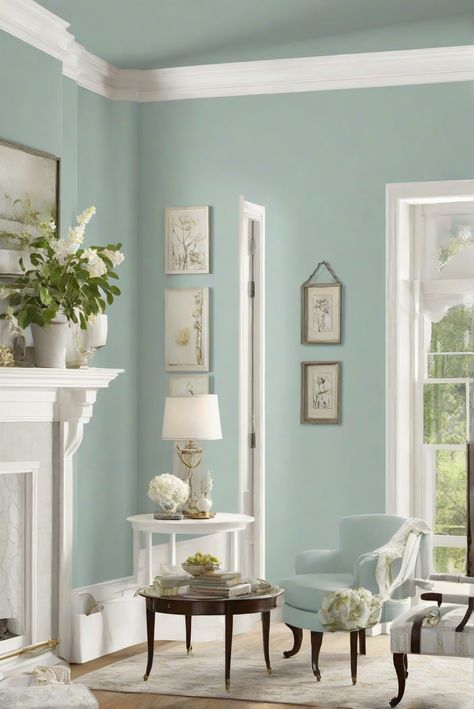 oyster bay wall paint,home interior design,interior bedroom design,designer wall paint,kitchen designs,living room interior,home paint colors Traditional Style Living Room, Living Room 2024, Light Oak Floors, Neutral Furniture, Living Room Styles, Oyster Bay, Interior Paint Colors, Traditional Living, Traditional Living Room