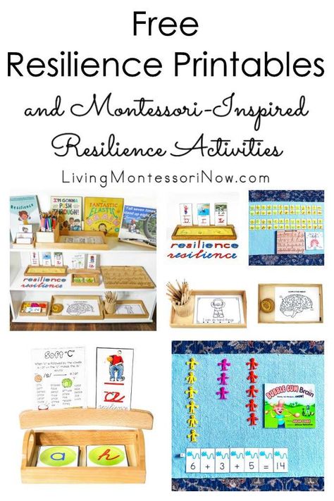 These free resilience printables and Montessori-inspired resilience activities are designed for preschool through early elementary. The printables focus on a variety of growth mindset activities, especially activities about resilience. Perfect for home or classroom - Living Montessori Now Perseverance Activities For Kids, Resilience Activities For Kids, Montessori Elementary Classroom, Resilience Activities, Positive Education, Growth Mindset Book, Adding Activities, Growth Mindset Resources, Masters Program