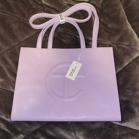 Medium Lavender Telfar Shopping Bag Telfar Shopping Bag, Telfar Bag, Vision Board, Lavender, Brand New, Handbags, Closet