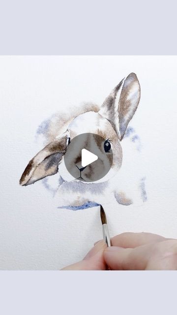 Louise De Masi on Instagram: "A quick little practice painting you can do in a journal.

#watercolorreel #artreel #aquarelle #watercolour #watercolor #painting #watercolorclass" Louise De Masi, Watercolour Animals Easy, Watercolor Animals Easy, Practice Painting, Watercolour Animals, Bunny Watercolor, Inspirational Art, Watercolor Animals, A Journal