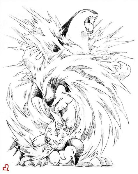 A Cyndaquil evolution tattoo for the ages. Typhlosion Tattoo, Pokemon Tattoo Black And White, Cyndaquil Evolution, Cyndaquil Tattoo, Creed Drawing, Evolution Tattoo, Ichigo Manga, Pokemon Drawing, First Pokemon