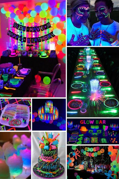 Epic Sweet 16 Party Ideas For an Unforgettable 16th Birthday Celebration - what moms love Sweet 16 Theme Ideas, Sweet Party Ideas, Sweet Sixteen Party Ideas, Neon Sweet 16, 16 Party Ideas, Sweet 16 Party Ideas, Sweet 16 Party Themes, 14th Birthday Party Ideas, Sweet Sixteen Party