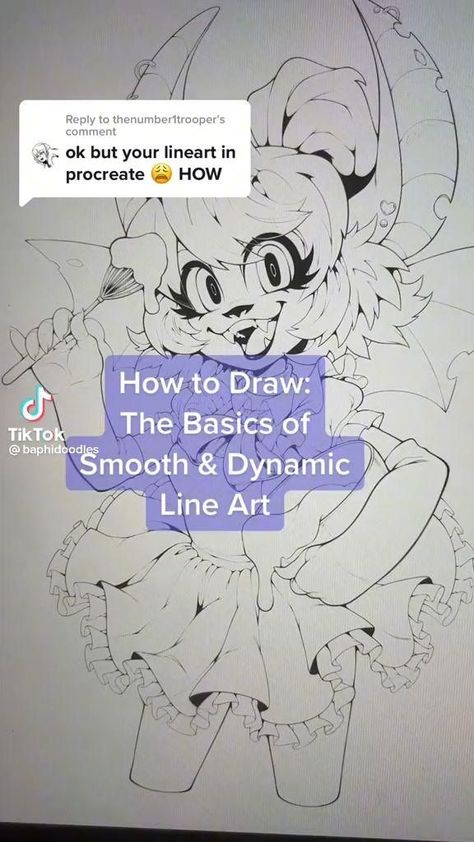 Lineart Tutorial Improve Lineart, Procreate Lineart Tutorial, Lineart Tutorial Digital, Line Weight Tutorial, How To Do Lineart, Lineart Tips Digital, Digital Art Hacks, Line Art Tips, Lineart Tutorial