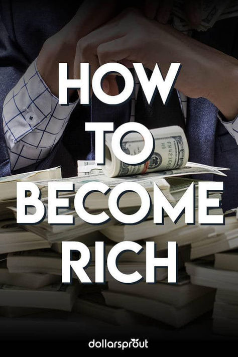 Becoming wealthy doesn't just happen overnight. It often takes a lifetime of disciplined, smart decisions. If you want to get rich, even if you come from nothing, you're going to have to take concrete steps to realize your goal. Here is a successful, 13 step process you can follow to build real wealth without participating in get rich quick schemes, and even if you have no money to start. Money Makeover, Become Rich, Personal Finance Books, Get Rich Quick, Budget Planer, Get Rich, No Money, How To Become Rich, Financial Tips