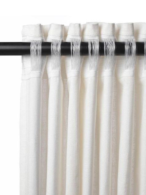 Today I am sharing my favorite inexpensive white curtains, the IKEA Ritva Curtains! I will show you how you can hang them, 4 different ways! I will also explain why they are the perfect curtains if you have tall ceilings, check it out! Ritva Curtains, White Curtains Living Room, Perfect Apartment, Ceiling Curtains, Drapes And Blinds, Ikea Curtains, Tab Curtains, Plain Curtains, White Sheer Curtains