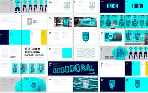 Monterey Bay Football Club - Football Brand Designer Premier League Branding, Soccer Brand Identity, Football Branding Design, Football Club Branding, Soccer Branding Design, Soccer Branding, Varsity Graphics, Football Branding, Gym Branding