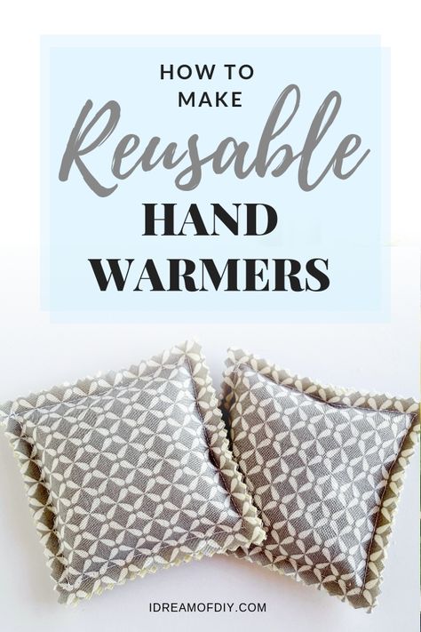 Meat Pounder, Clever Thoughts, Diy Hand Warmers, Reusable Hand Warmers, Sew Crafts, Homemade Ideas, Awesome Crafts, Helpful Things, Thrift Store Crafts