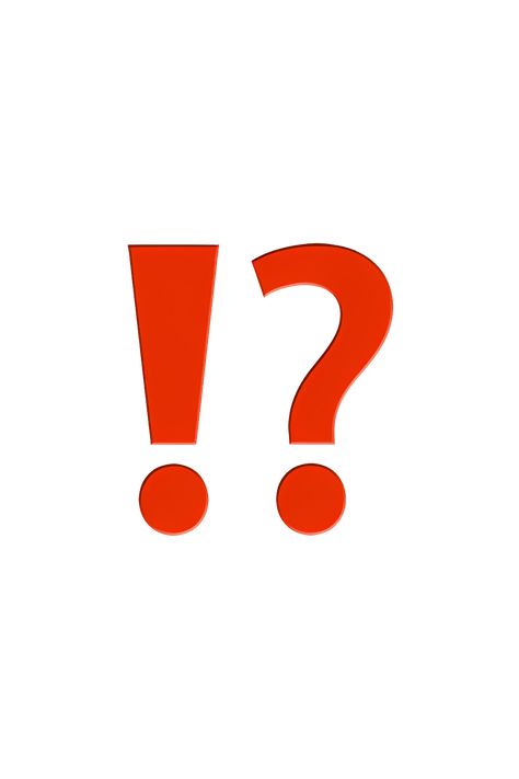 The emoji ⁉️ consists of a red exclamation mark and a red question mark placed one on top of the other. The marks are enclosed in a white square with rounded corners. The exclamation mark is positioned above the question mark, and both marks are of equal size. The overall appearance of the emoji is that of a punctuation mark that conveys a sense of surprise, confusion, or disbelief. Question Mark Icon Aesthetic, Question Emoji, Question Mark Aesthetic, Question Mark Png, Red Question Mark, Emoji Ip, Surprised Emoji, Emoji Aesthetic, Scrapbook Tools