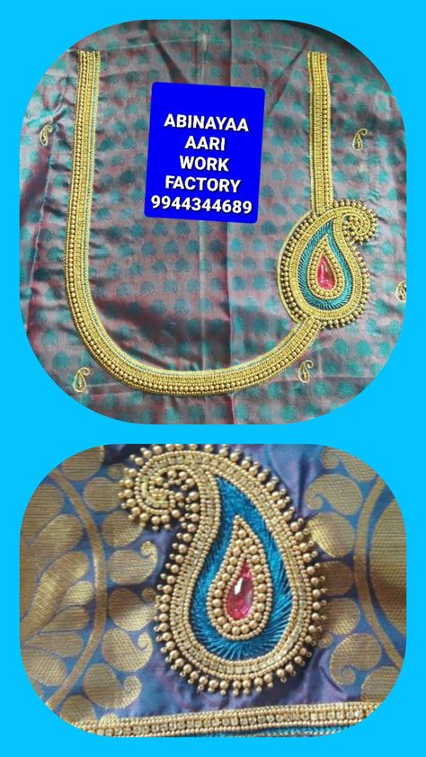 Mango Aari Work Designs, Aari Puttas, Mango Design Aari Work Blouse, Blouse Design Aari Work, Mango Design, Blouse Maggam Work, Mirror Work Blouse Design, Crewel Embroidery Patterns, Latest Bridal Blouse Designs