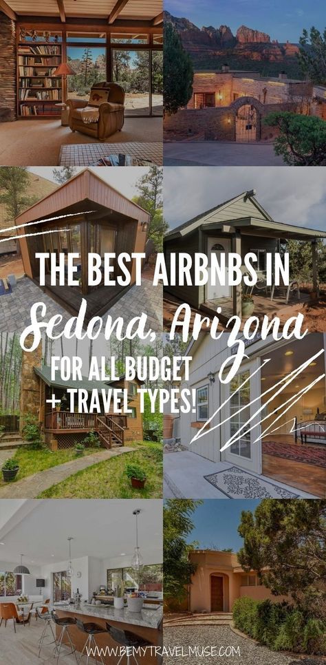 Here are 7 of the best Airbnbs you will find in Sedona, Arizona, for all budget and travel types. If you are planning a holiday to Sedona, Arizona, click to see this list to find the best accommodation option for your budget. #Sedona #Arizona Best Places To Stay In Sedona Arizona, Where To Stay In Sedona Arizona, Sedona Airbnb, Sedona Arizona Hotels, Sedona Bucket List, Arizona Patio, Arizona Airbnb, Sedona Bachelorette, Sedona Arizona Travel