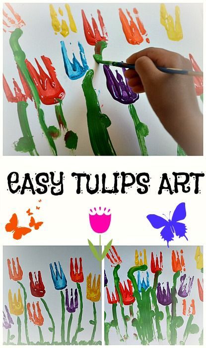 Jungle Learners: Hoppy Easter Freebie & Linky!! Kindy Art, Fork Painting, Tulip Art, Classe D'art, Nursery Crafts, Spring Art Projects, Art Project For Kids, Preschool Bulletin, Preschool Projects