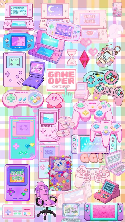 Millenials Aesthetic, Pastel Arcade, Yanderecore Wallpaper, Arcade Wallpaper, Kawaii Vaporwave, Lofi Vibes, Neo Retro, 00s Aesthetic, Gaming Wallpaper