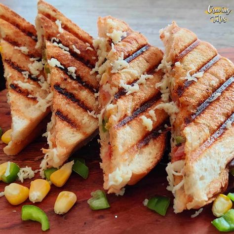 Veg Grilled Mayo sandwich made with mixed vegetables, mayo, and cheese. Quick and easy sandwich recipes that make a great choice for breakfast or evening snacks for kids.  #sandwich #recipes #vegsandwich #quicksnacks #kidsrecipes #grilledsandwiches Veg Mayonnaise Sandwich, Veg Sandwich Recipes, Mayonnaise Sandwich Recipe, Evening Snacks For Kids, Vegetable Sandwich Recipes, Quick Sandwich, Sandwich Recipes Indian, Mayonnaise Sandwich, Recipe Sandwich