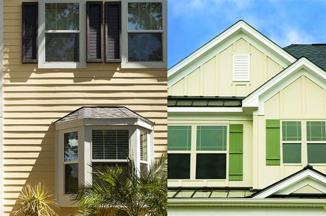 Vertical Vs Horizontal Siding Exterior, Vertical Vs Horizontal Siding, Vertical Vs Horizontal, Horizontal Siding, Siding Choices, Hardie Board, Clapboard Siding, Vertical Siding, Hardie Plank