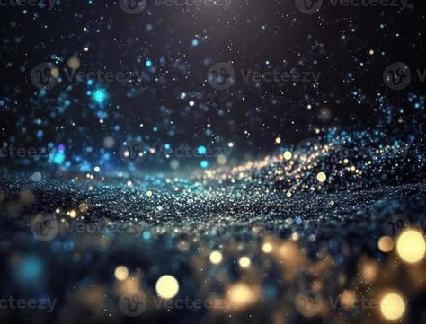 Dark blue and glow particle abstract background Blurry bokeh background with sparkles, particles and glitter created with Generative AI technology Dj Visuals, Particle Effects, Glowing Particles, Bokeh Background, Abstract Background, Abstract Backgrounds, The Darkest, Royalty Free Stock Photos, Dark Blue