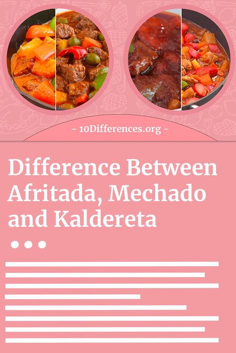 Chicken Mechado, Beef Kaldereta Recipe, Kaldereta Recipe, Beef Mechado, Different Types Of Food, Pink Cover, Filipino Dishes, Filipino Recipes, Types Of Food