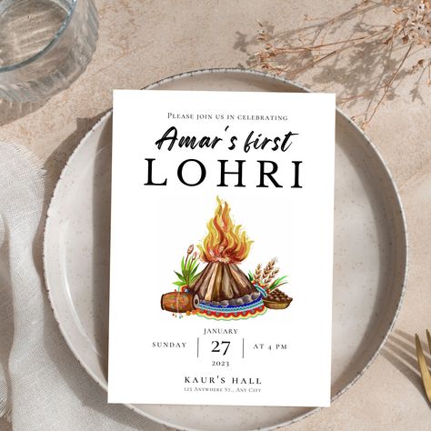 Lohri Invitation | Lohri Celebration | Editable DIY | Digital Download | Instant Download https://etsy.me/3GySzLD #lohricard #lohriinvitation #lorigard #lorhicard #punjabicard #punjabiinvite #punjabiinvitation #sikh #sikhcard Lohri Invitation Video, Lohri Invitation Cards, Lohri Celebration, App Website, Sick Designs, Invitation Diy, Invitations Diy, Matching Gifts, Diy Invitations