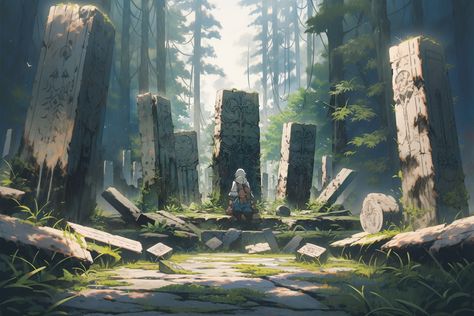 Game Art Environment, Castle Illustration, Scale Art, New Architecture, Forest Illustration, Landscape Concept, Fantasy Places, Game Concept Art, Scene Design