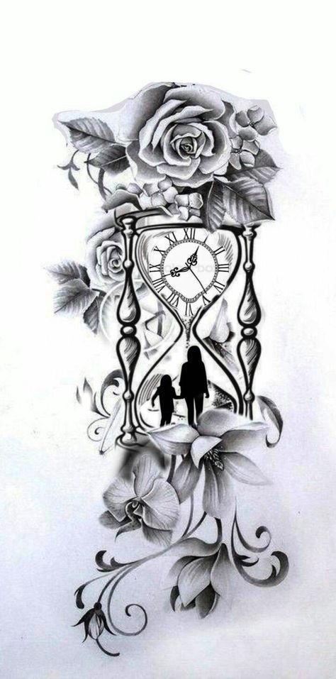 Hourglass tattoo idea | Hourglass tattoo, Remembrance tattoos, Leg tattoos women Tattoo Ideas Female Meaningful Upper Arm, Tattoos That Symbolize Strength For Women, Diamonds And Pearls Tattoo Ideas, Leg Filler Tattoo Ideas Women, Meaningful Forearm Tattoo Women, Garden Angel Tattoo, Tats With Meaning For Women, Female Leg Sleeve Tattoo Ideas, Upper Sleeve Tattoo Women Unique