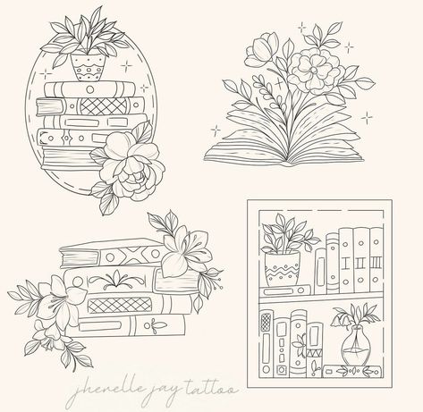 Classic Literature Tattoos, Small Bff Tattoos, Literature Tattoos, Ipad Doodles, Book Tattoos, Bookish Tattoos, Small Girly Tattoos, Bug Tattoo, Cute Easy Doodles