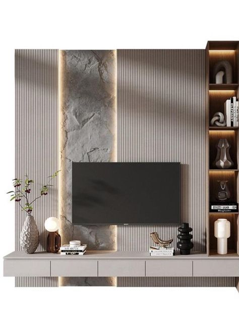 Modern Tv Room, Tv Unit Furniture Design, Tv Unit Furniture, Living Room Tv Unit Designs, Living Room Tv Unit, Office Space Design, Tv Design, Tv Unit Design, Living Room Style