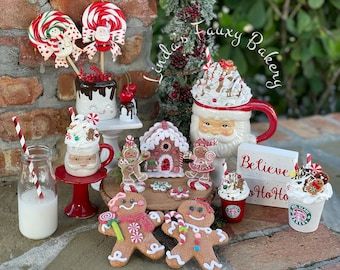 Gingerbread Living Room Decor, Christmas Gingerbread Kitchen Decor, Gingerbread House Centerpiece, Gingerbread Table Decor, Gingerbread Tiered Tray Decor, Gingerbread Tiered Tray, Gingerbread Boy And Girl, Gingerbread Kitchen, Tiered Tray Decor Christmas