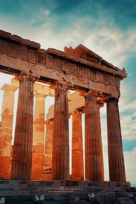 Fall Filter, Athena Aesthetic, Greece Wallpaper, App Filter, Athens Acropolis, Greek Temple, Wallpaper Iphonewallpaper, Airbrush App, Greek Style