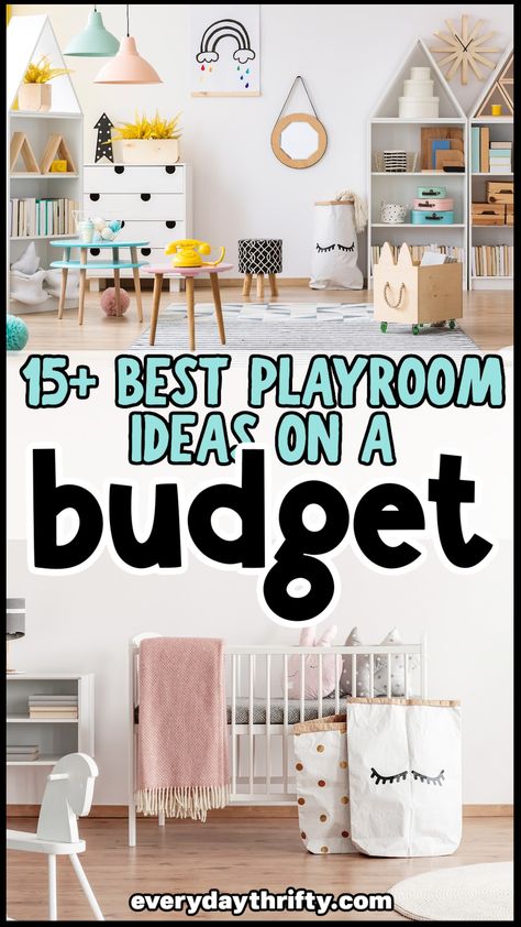 Play Area Inspiration, Kids Play Room Painting Ideas, Childs Playroom Ideas, Main Floor Playroom Ideas, Indoor Play Areas Diy, Playroom For 1 Year, Small Play Room For Kids At Home, Budget Playroom Ideas, Front Playroom Ideas